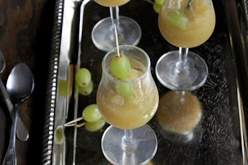 White Grape and Champagne Granita