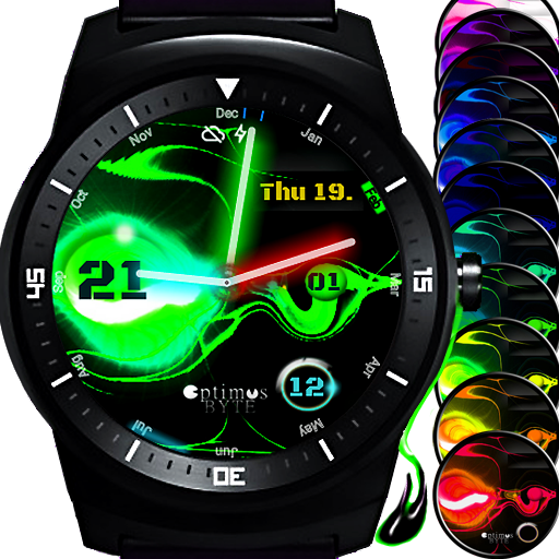 Android application Laserslime animated watch face screenshort