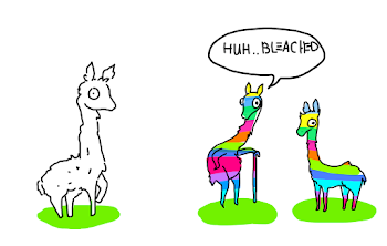bleached llama