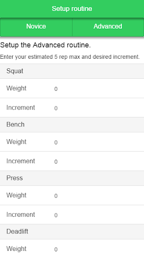 Starting Strength Calculator