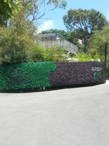 Recycled Glass Bottle Fence