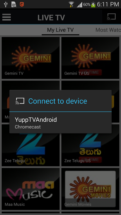 YuppTV Indian Mobile Live TV Android Apps on Google Play