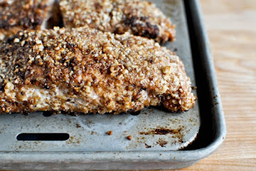 Cinnamon Pecan Crusted Salmon