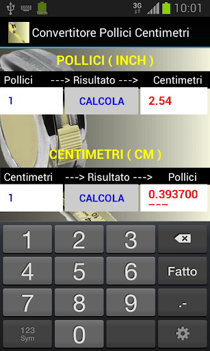 【免費工具App】calcolatore pollici centimetri-APP點子