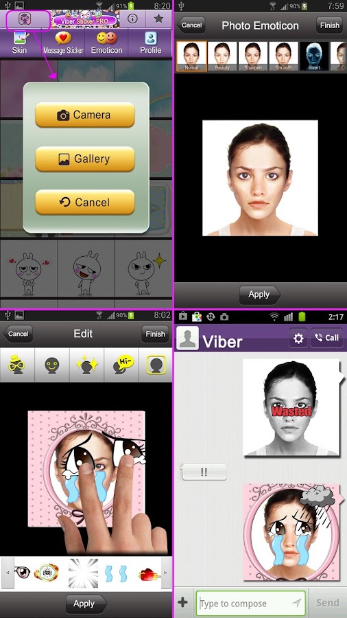 Viber Sticker PRO (Emoticons) - screenshot