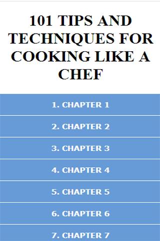 TIPS FOR COOKING LIKE A CHEF