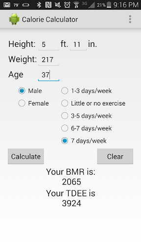 Calorie Calculator 2.0