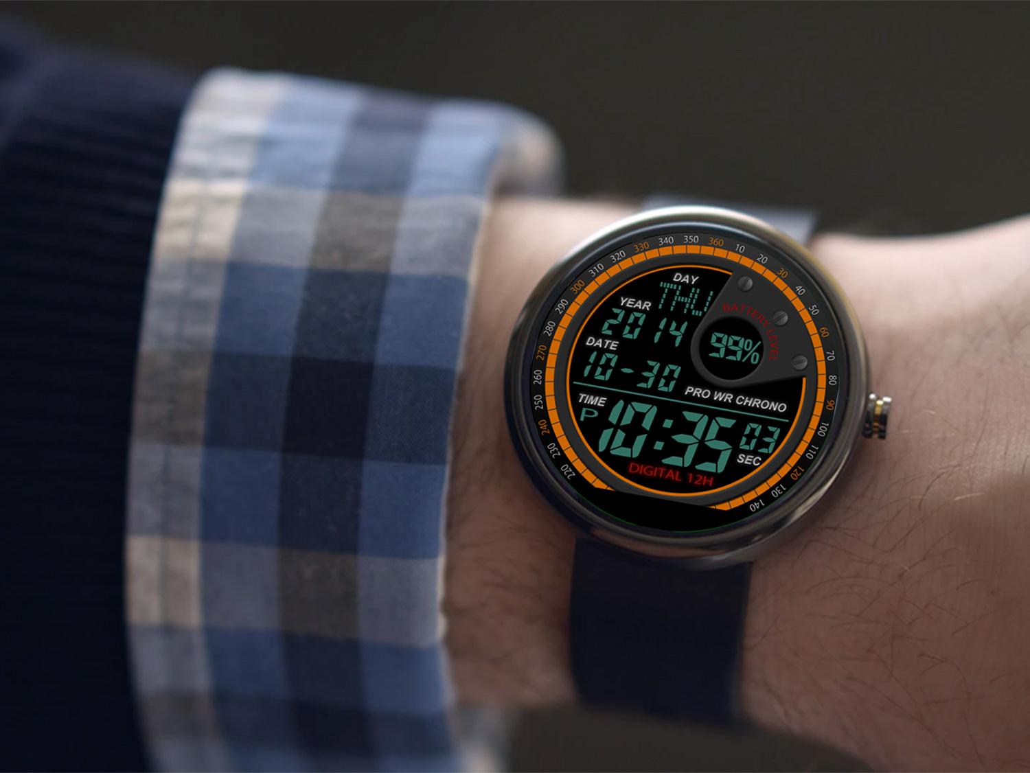 Android application A40 WatchFace for Moto 360 screenshort