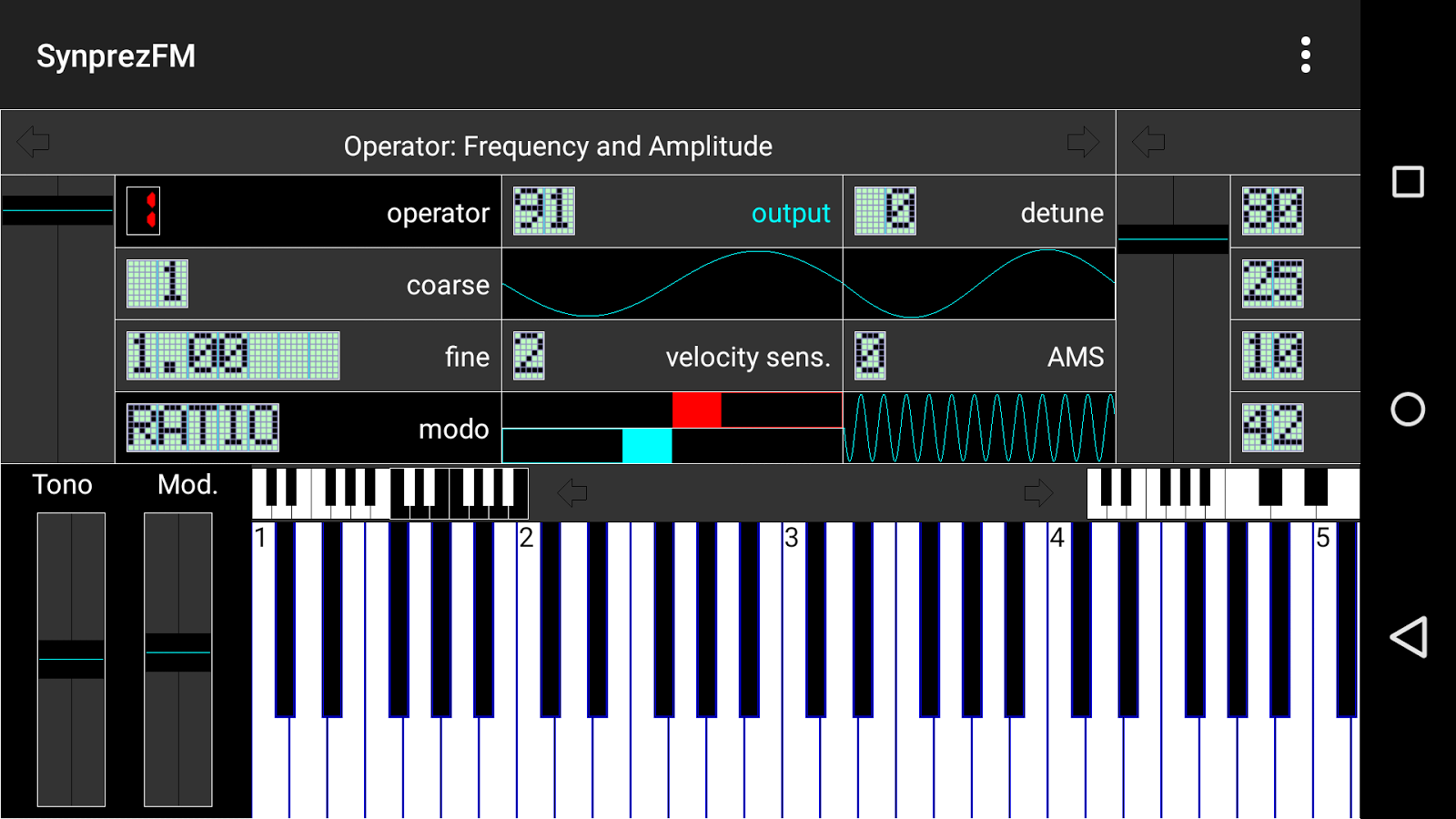 Sintetizador FM [SynprezFM II] Aplicaciones de Android en Google Play