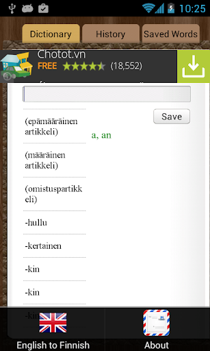 English Finnish Dictionary