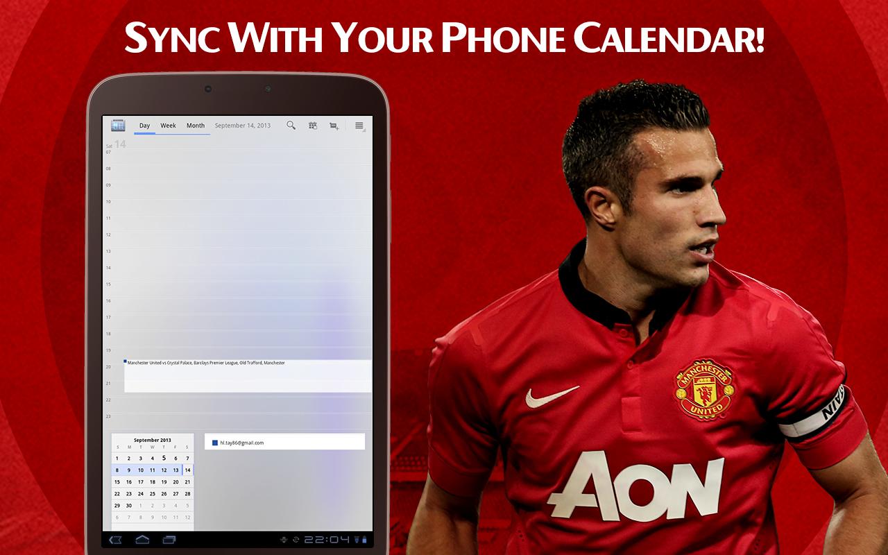 Man Utd Fixtures Calendar - screenshot