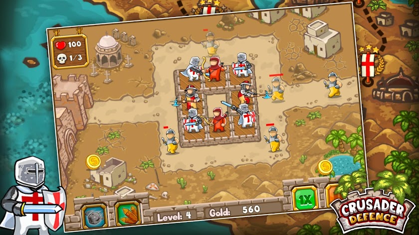 Crusader Defense - Towers war Screen 3