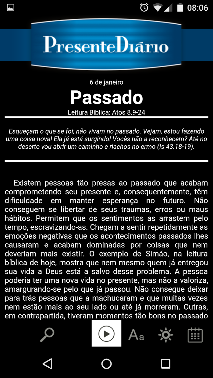 Presente Diário 18 Screen 2
