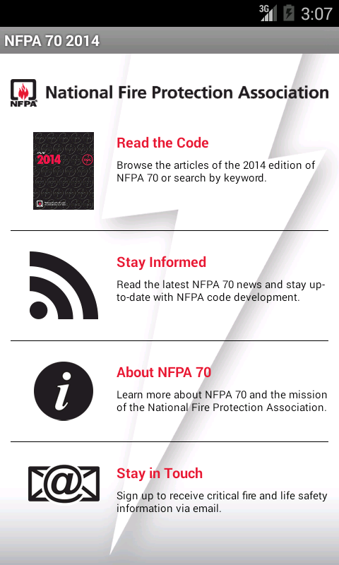 NFPA 70 2014 Edition Screen 1