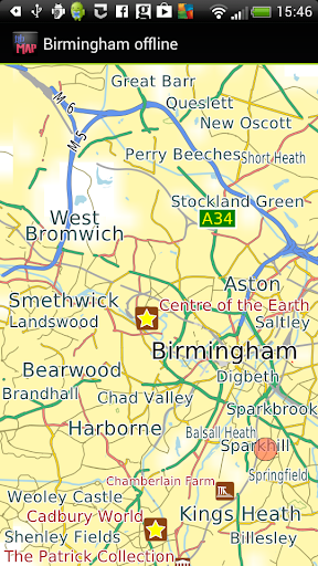 Birmingham UK offline map