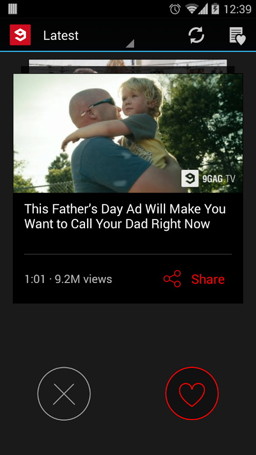 Android application 9GAG TV - Best Funny Videos screenshort