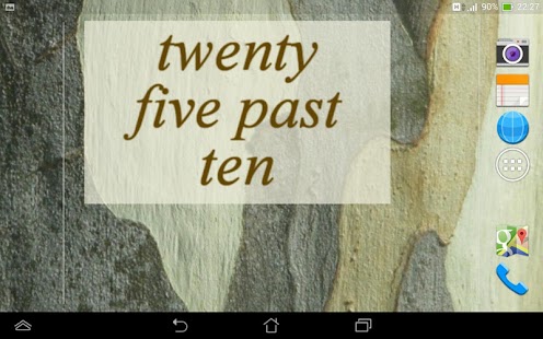 FiveTime Word Clock Widget Screenshots 1