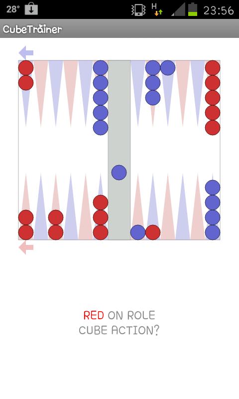 Android application CubeTrainer for Backgammon screenshort