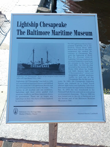 Lightship Chesapeake Plaque