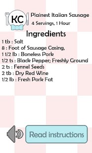 Download KC Plainest Italian Sausage APK