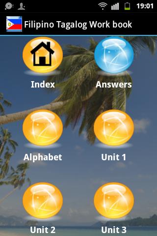 Android application Filipino Tagalog Work book screenshort