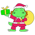 dinosaur girl Gauko logo