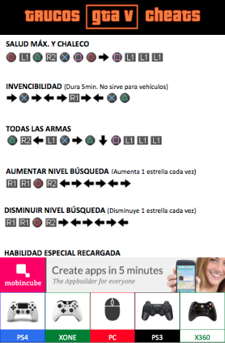 【免費娛樂App】Trucos Cheats GTA 5-APP點子
