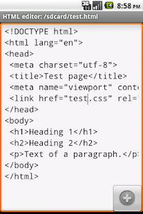 Web editor - screenshot thumbnail
