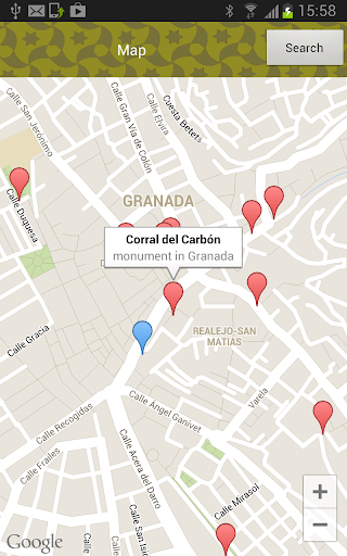 Travel guide Tourapp Granada