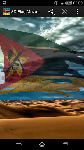 3D Flag Mozambique LWP