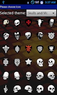 How to download Skulls and More Go Launcher 1.0 apk for laptop