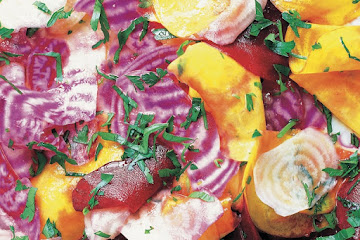 Raw beetroot salad
