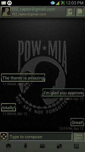 POW MIA TRIBUTE THEME