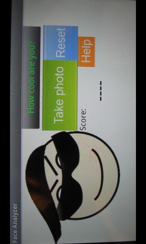 Face analyzer Screen 1