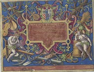 Ornamentele lijst met Adam en Eva