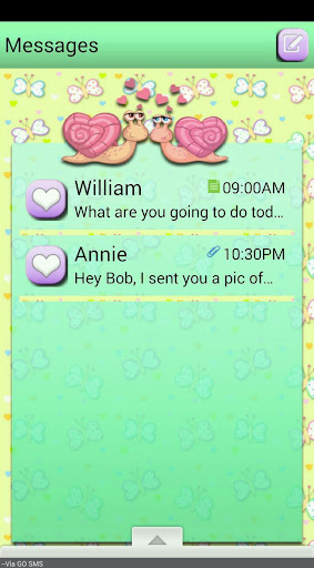 LoveBugs2 GO SMS THEME