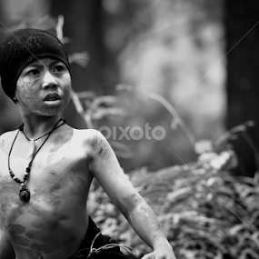 pendekar cilik by Adhit Rahmaditia - Black & White Portraits & People