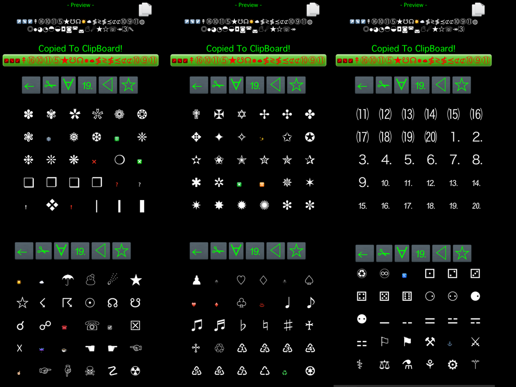 symbol android text music Android Google Special Play Icons on Apps  Unicode  Symbols