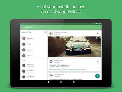 Pushbullet - screenshot thumbnail