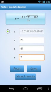 Math Formula Calculator Screenshots 0