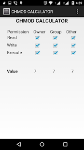 How to download CHMOD CALCULATOR 1.0 apk for bluestacks
