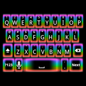 Rainbow Glow Keyboard Skin