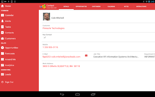 Oracle Sales Cloud Mobile