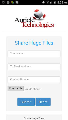 Big Files eMailer No Signup