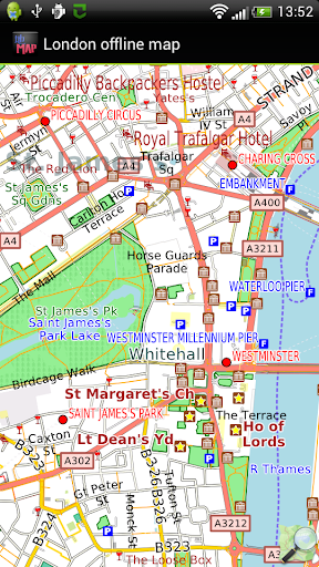 London offline map