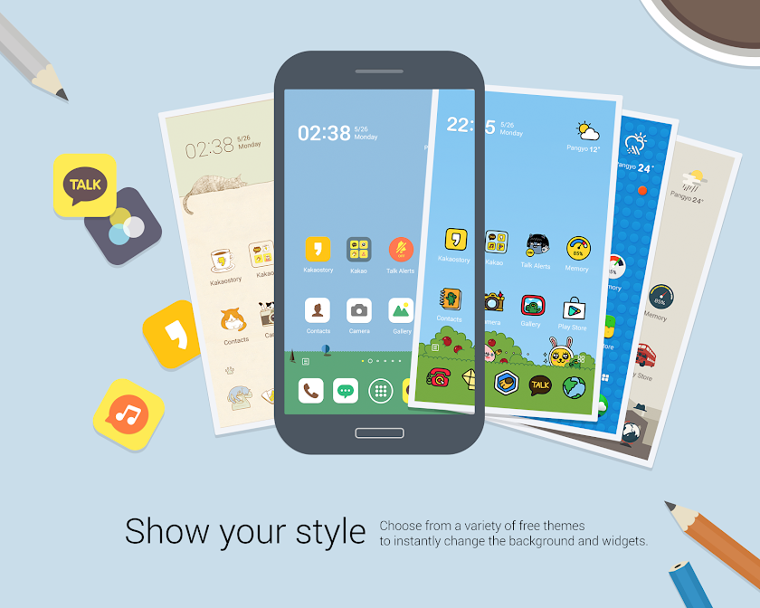 KakaoHome - launcher, theme Screen 1