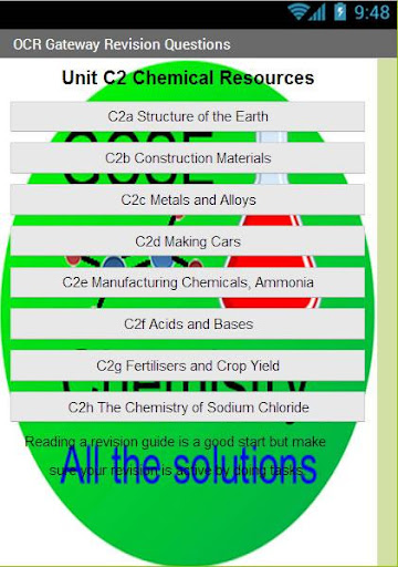 OCR GCSE Chemistry C2 Revision