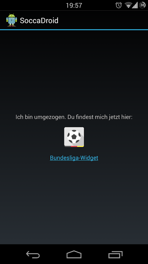 Android application SoccaDroid Bundesliga+ Pro screenshort