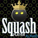Squash player logo