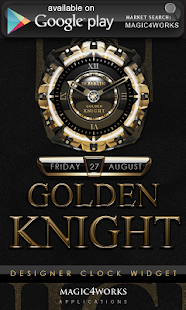Poweramp Widget Golden Knight Screenshots 3
